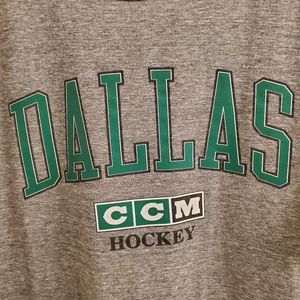 NHL Dallas Stars CCM hockey t-shirt size Medium